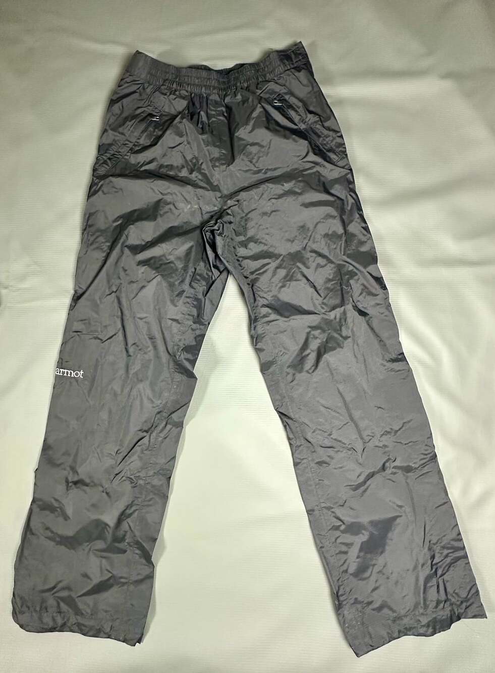 Marmot Black Nylon Waterproof Rain Pants Style F41260S Size Short Small Youth